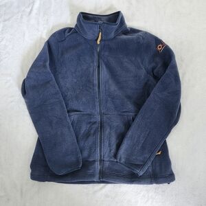 L.L. BEAN Women's Fleece Jacket Full Zip Navy Blue Medium New‎ (See Monogram)